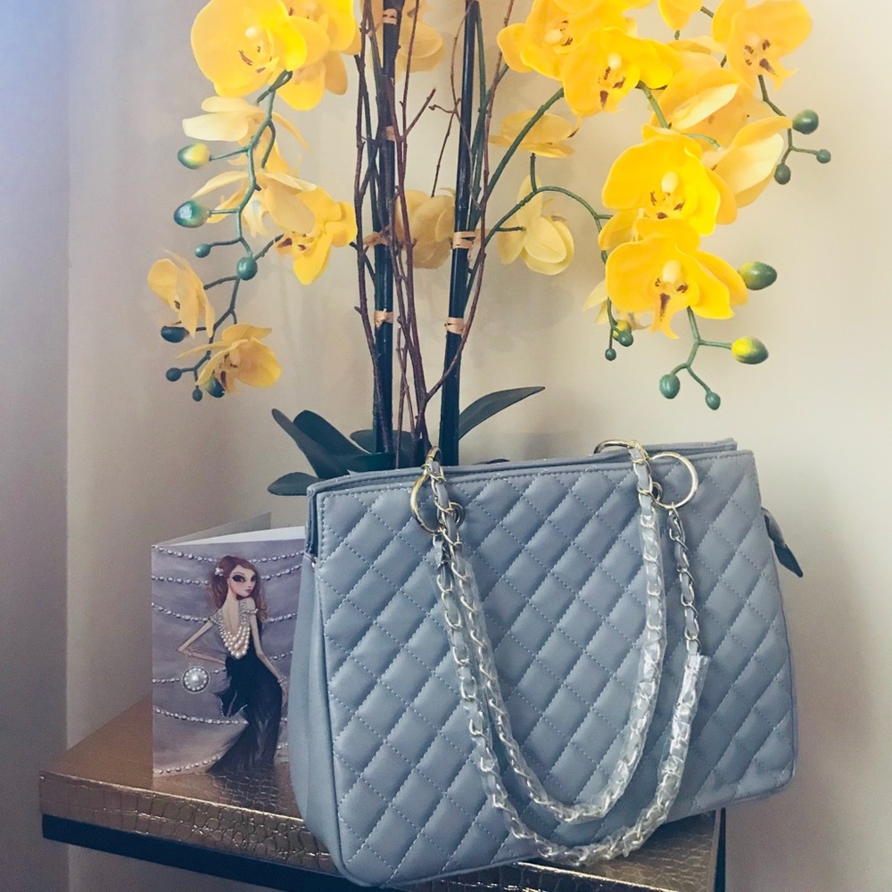 Gray Handbag